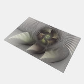 Moderne Abstracte 3D Vorm Fractale Kunst Deurmat (Schuin)