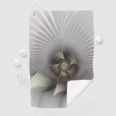 Moderne Abstracte 3D Vorm Fractale Kunst Golfhanddoek (Insitu)