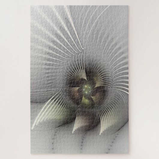 Moderne Abstracte 3D Vorm Fractale Kunst Legpuzzel (Verticaal)