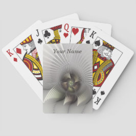 Moderne Abstracte 3D Vorm Fractale Kunst Naam Pokerkaarten