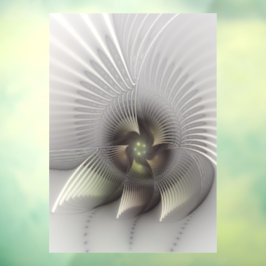Moderne Abstracte 3D Vorm Fractale Kunst Raamsticker