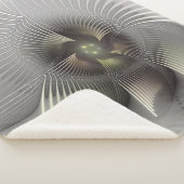 Moderne Abstracte 3D Vorm Fractale Kunst Sherpa Deken (3/4)