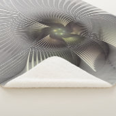 Moderne Abstracte 3D Vorm Fractale Kunst Sherpa Deken (3/4)