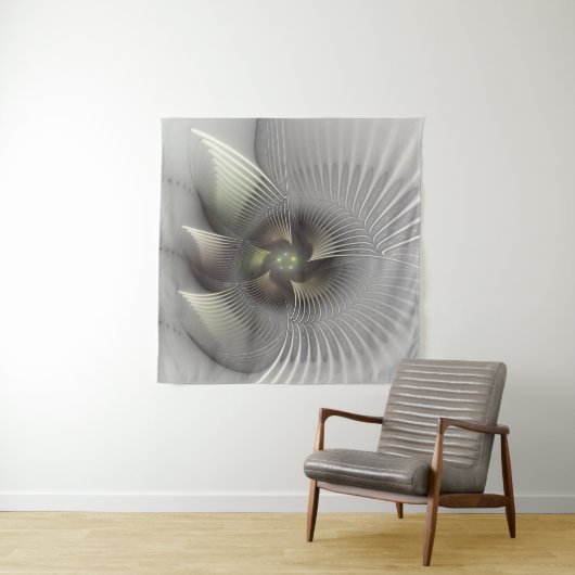 Moderne Abstracte 3D Vorm Fractale Kunst Wandkleed (In Situ (horizontaal))