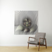 Moderne Abstracte 3D Vorm Fractale Kunst Wandkleed (In situ)