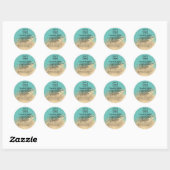 Moderne abstracte aangepaste logo dank je ronde sticker (Vel)
