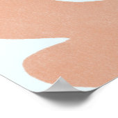Moderne abstracte, aardse tinten illustratie. poster (Hoek)