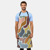 Moderne abstracte, aardse tinten illustratie. schort (Gedragen)