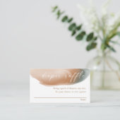 Moderne abstracte aardtinten baby, luidop informatiekaartje (Staand voorkant)