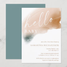 Moderne abstracte aardtoon genderneutrale douche