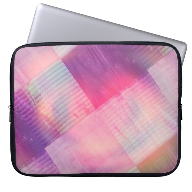 Moderne abstracte achtergrond digitale illustratie laptop sleeve (Voorkant)