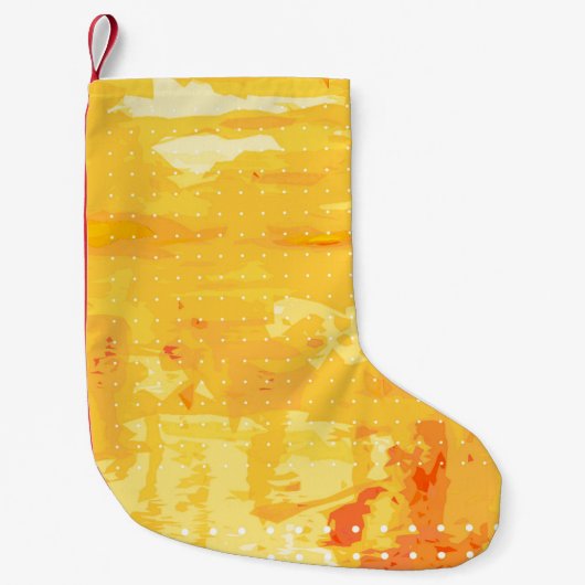Moderne abstracte achtergrond van heldere penseels kleine kerstsok (Voorkant)