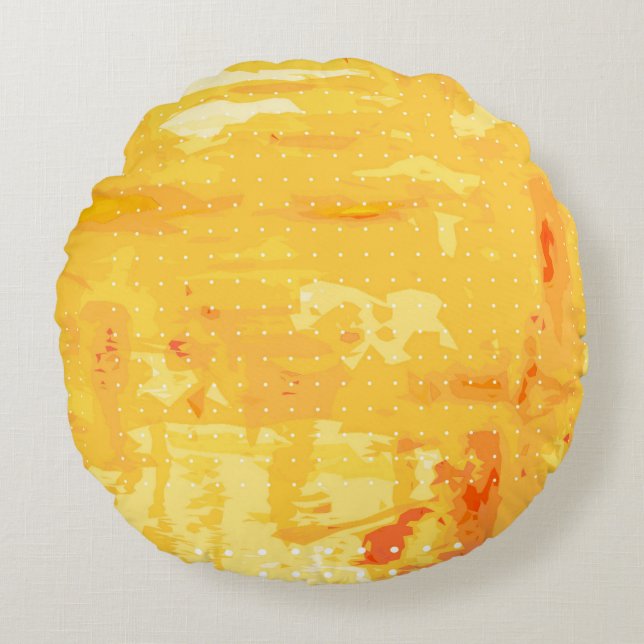 Moderne abstracte achtergrond van heldere penseels rond kussen (Voorkant)