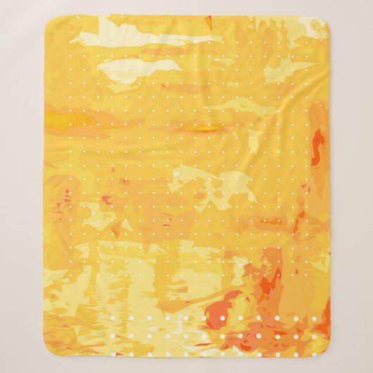 Moderne abstracte achtergrond van heldere penseels sherpa deken (Voorkant)