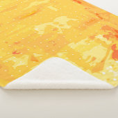 Moderne abstracte achtergrond van heldere penseels sherpa deken (3/4)