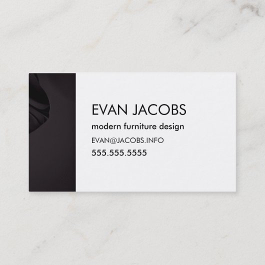 Moderne Abstracte achtergrond van zwart-Silk Visitekaartje (Achterkant)