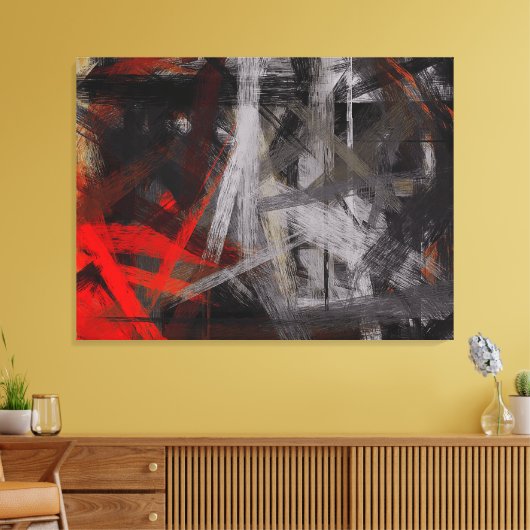 Moderne Abstracte achtergrond voor schilderen #2 Canvas Afdruk (Insitu (Woonkamer))