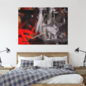 Moderne Abstracte achtergrond voor schilderen #2 Canvas Afdruk (Insitu (Slaapkamer))