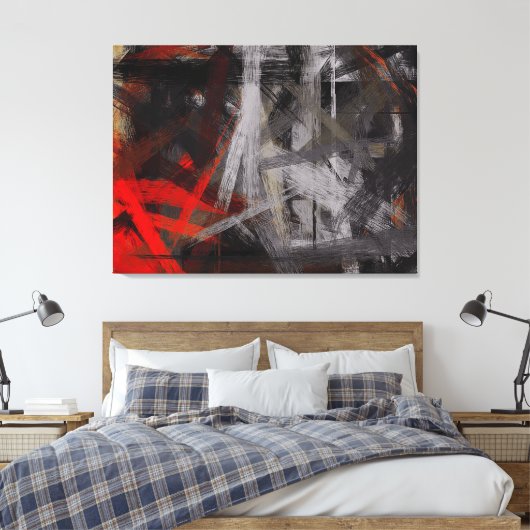 Moderne Abstracte achtergrond voor schilderen #2 Canvas Afdruk (Insitu (Slaapkamer))