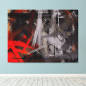 Moderne Abstracte achtergrond voor schilderen #2 Canvas Afdruk (Insitu (Houten vloer))