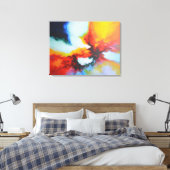 Moderne Abstracte acrylverf van Serdar Hizli Canvas Afdruk (Insitu (Slaapkamer))