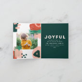 Moderne abstracte afbeelding rood, roze + groene f aankondiging (Binnen)