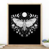 Moderne Abstracte afbeelding van zwart-wit Poster