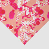 Moderne Abstracte afdruk van Confetti, koraal en F Tissuepapier (Detail)