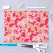 Moderne Abstracte afdruk van Confetti, koraal en F Tissuepapier (Craft)