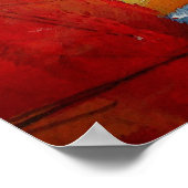 Moderne Abstracte afdrukken - Abstracte vierkantsP Poster (Hoek)