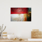 Moderne Abstracte afdrukken - Minimalistische Art  Poster (Keuken)