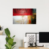 Moderne Abstracte afdrukken - Minimalistische Art  Poster (Thuiskantoor)
