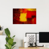 Moderne Abstracte afdrukminimalistische kunstdecor Poster (Thuiskantoor)