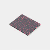 Moderne abstracte, afspeelbare geometrische drieho post-it® notes (Schuin)