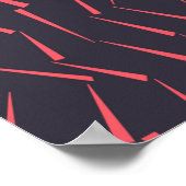 Moderne abstracte, afspeelbare geometrische drieho poster (Hoek)