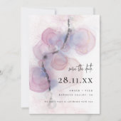 Moderne Abstracte Alcohol Ink Art Pink Save the Da Kaart (Voorkant)