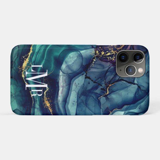 Moderne Abstracte Alcohol Ink iPhone/iPad case (Achterkant (horizontaal))