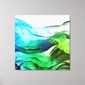 Moderne abstracte alcoholinkt, gerekt canvas (Voorkant)