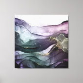 Moderne abstracte alcoholinkt, gerekt canvas afdruk (Voorkant)