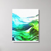 Moderne abstracte alcoholinkt, gerekt canvas afdruk (Voorkant)