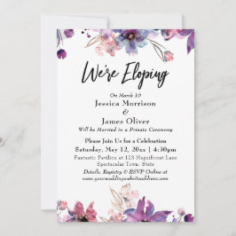 Moderne Abstracte Aquarel Bloemen Trouwen in het G Kaart