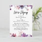 Moderne Abstracte Aquarel Bloemen Verlaten Stillet Kaart (Staand voorkant)