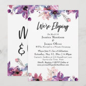 Moderne Abstracte Aquarel Bloemen Verlaten Stillet Kaart (Voorkant / Achterkant)