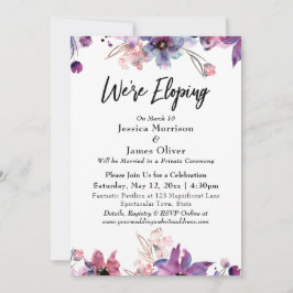 Moderne Abstracte Aquarel Bloemen Verlaten Stillet Kaart