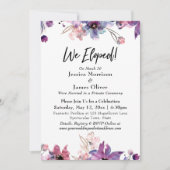 Moderne Abstracte Aquarel Bloemen We Zijn Gevlucht Kaart (Voorkant)