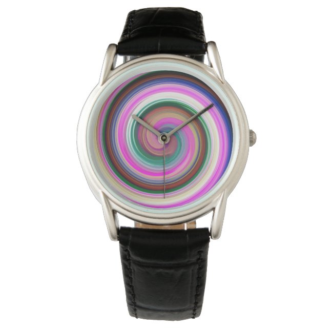 Moderne Abstracte Art. 25 Horloge (Voorkant)