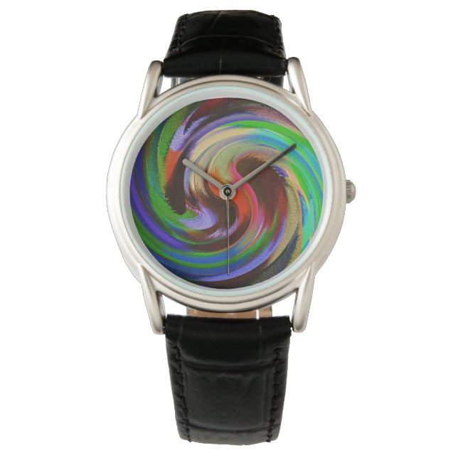 Moderne Abstracte Art. 77 Horloge (Voorkant)
