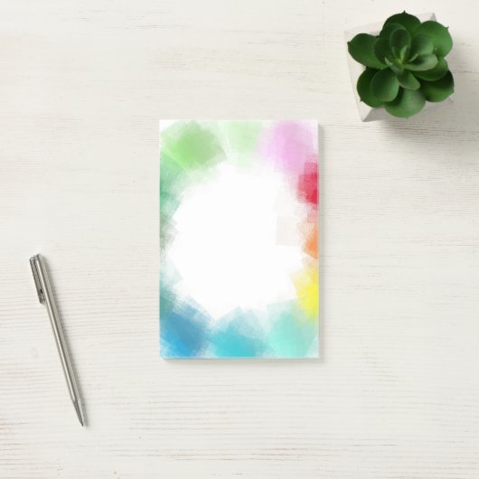 Moderne Abstracte Art Blank Elegante Sjabloon Post-it® Notes (Kantoor)