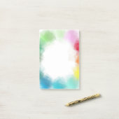 Moderne Abstracte Art Blank Elegante Sjabloon Post-it® Notes (Op bureau)