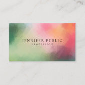 Moderne Abstracte Art Elegant Colors Sjabloon Visitekaartje (Voorkant)